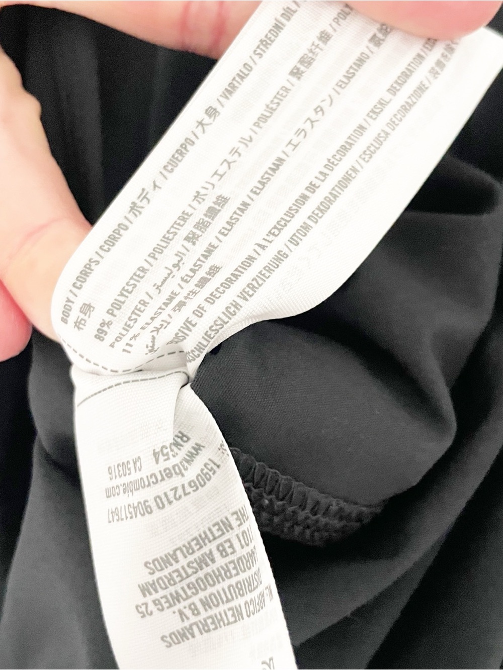Abercrombie & Fitch athletic jogger jumpsuit black size xs - Picture 5 of 7